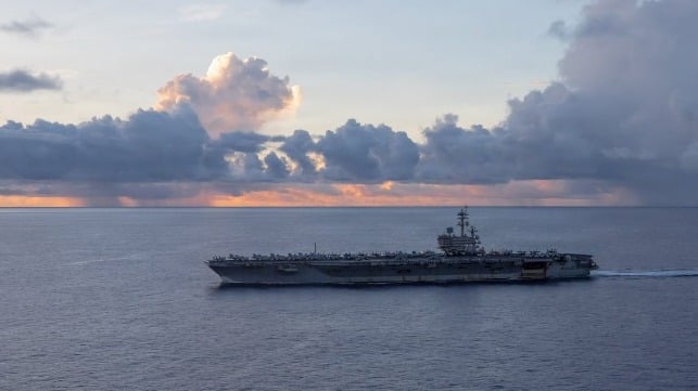  USS George H.W. Bush  on patrol as part of the U.S. force in the Middle East (CENTCOM)