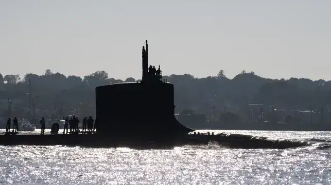 The Virginia-class attack sub USS Hyman G. Rickover under way, 2023 (USN file image)