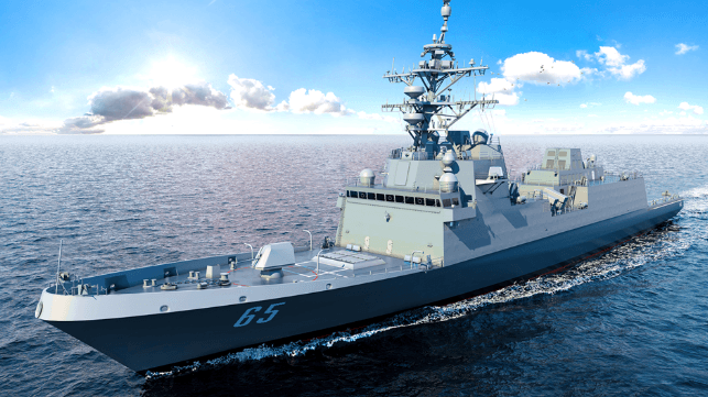 The future Constellation-class frigate USS Lafayette, one of two hulls still under construction after a downsizing of the series (Fincantieri/USN)