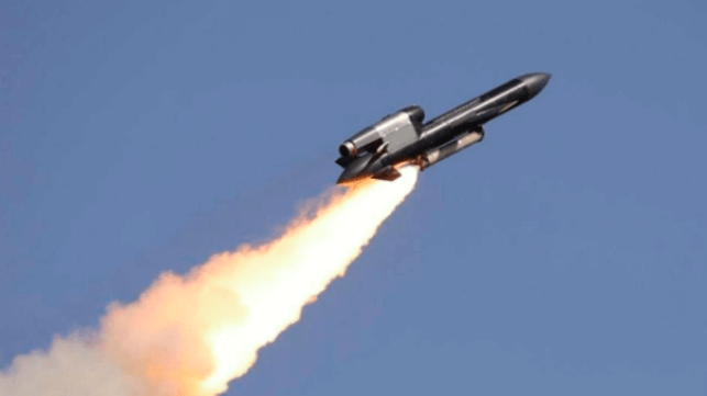 Flamingo jet-powered cruise missile on takeoff (FirePoint)