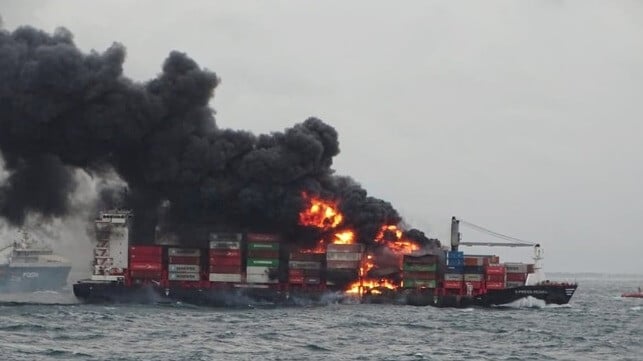 containership fire