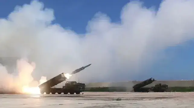 A test launch of the YJ-12 supersonic antiship missile (PLA Navy)