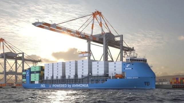 ammonia-fueled containership