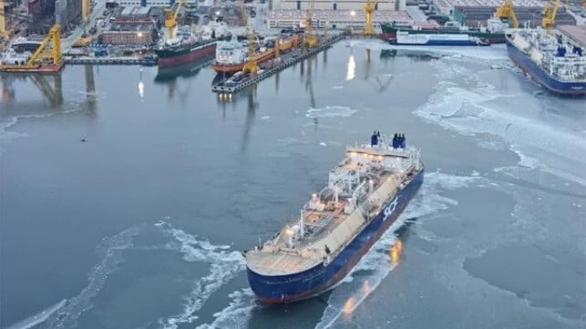 Zvezda shipyard Russia ice-class lng carriers