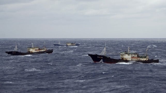 Chinese deep sea fishing boats