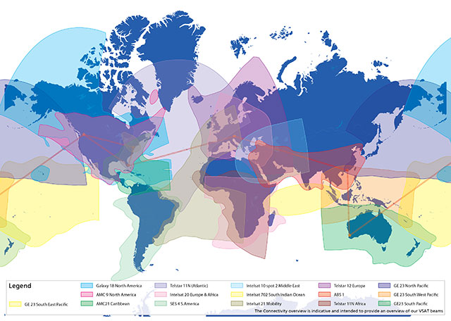 Imtech VSAT Coverage MAP