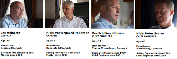 Maersk Triple-E Captain and Engineers