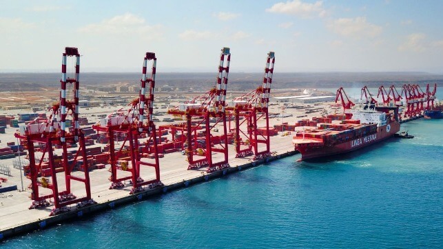 The Doraleh port expansion at Djibouti (DPFZA file image)