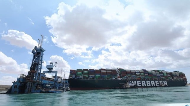 The new support vessel would boost preparedness for emergencies, like the grounding of the Ever Given, above (SCA file image)