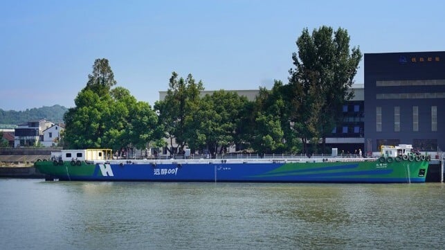 methanol hydrogen electric barge