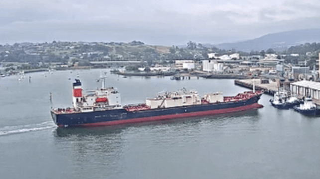 cement carrier hitting tug boats