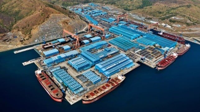 Hanjin Heavy Industries' Subic shipyard at its peak