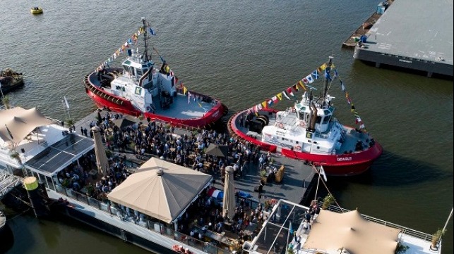 tugs Rotterdam and Beagle