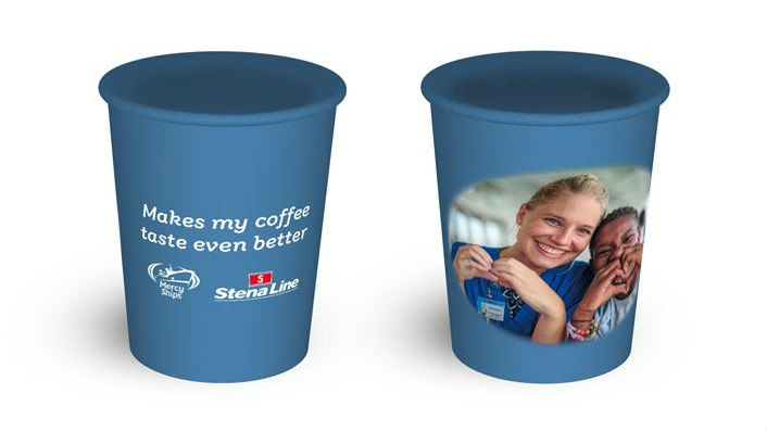 Mercy Ships Charity Partnership coffee cup Stena Line